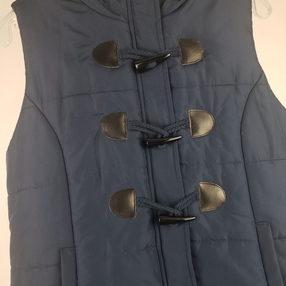 Love Tree Navy Blue Puffer Vest Size Large - Picture 3 of 5
